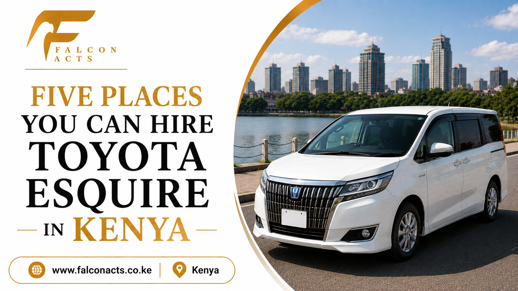 Five Places You Can Hire Toyota Esquire in Kenya